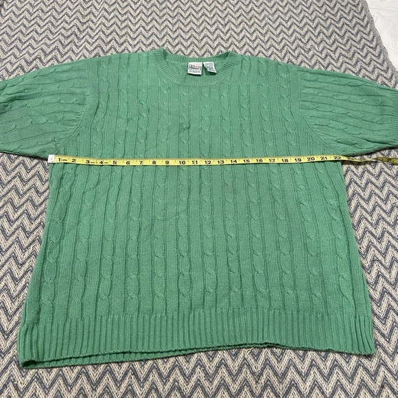 Haband Women’s XL Cable Knit Sweater - Green - Pre-Owned - Picture 8 of 12